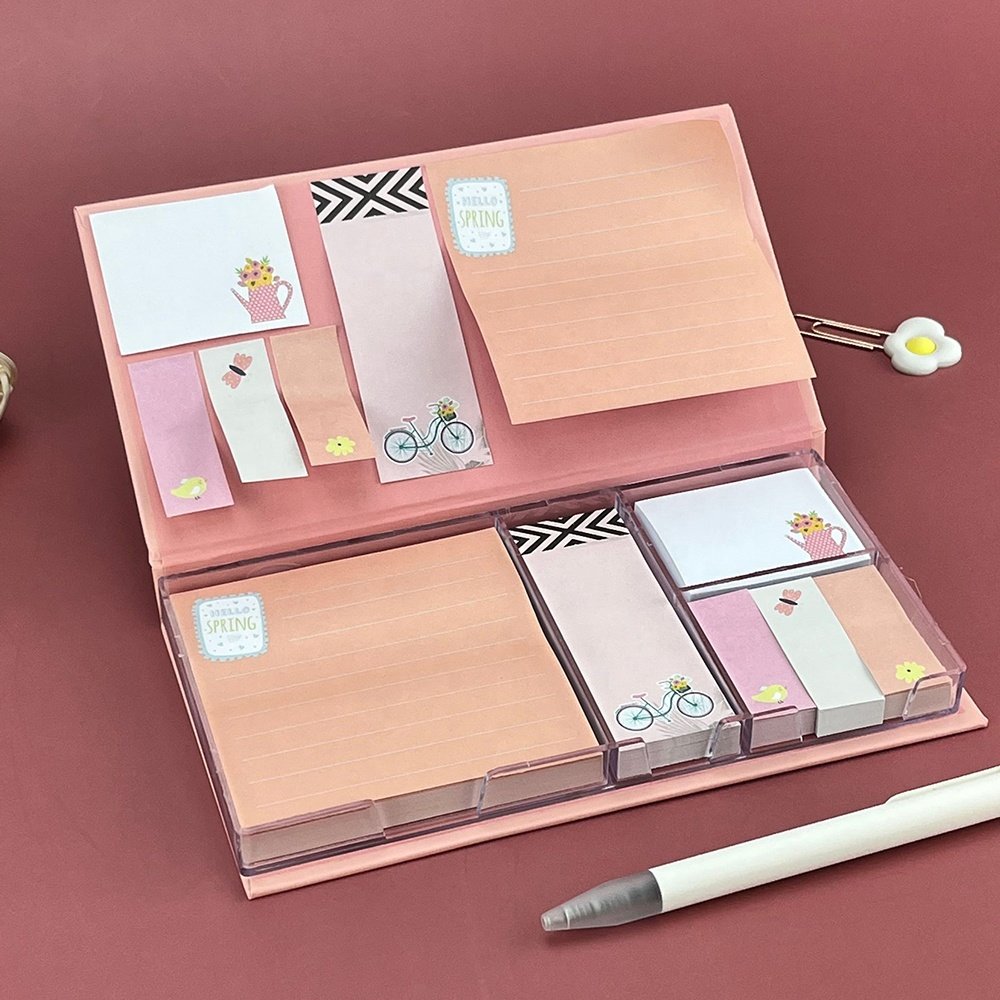 Custom Wholesale School Office Stationery Supplies Customizable Creative Memo Pads Sticky Notes Set
