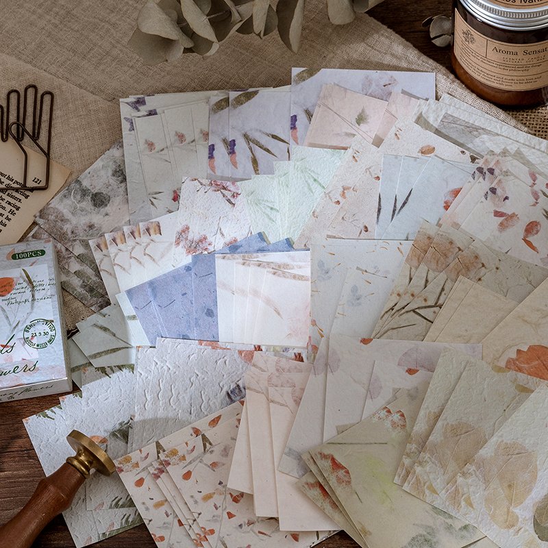 New Design 100pcs/pack Vintage Series Paper Momo Sticky Scrapbooking Notes Student Favor DIY Unique Gift Decoration 12models