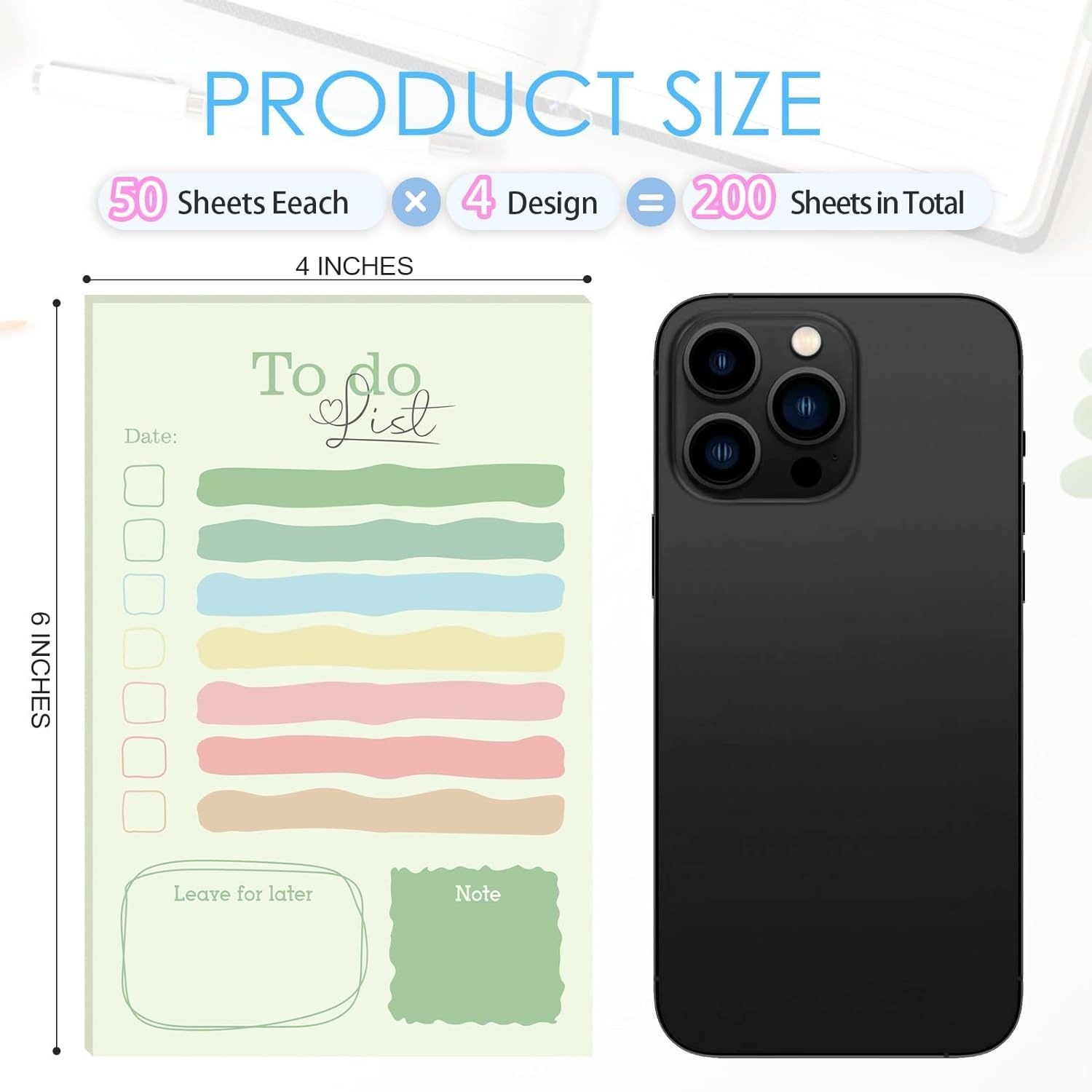 Spot promotion Sticky note Message note TO DO List planner Notepad self-adhesive Memo Pad Decorative sticker School supplies
