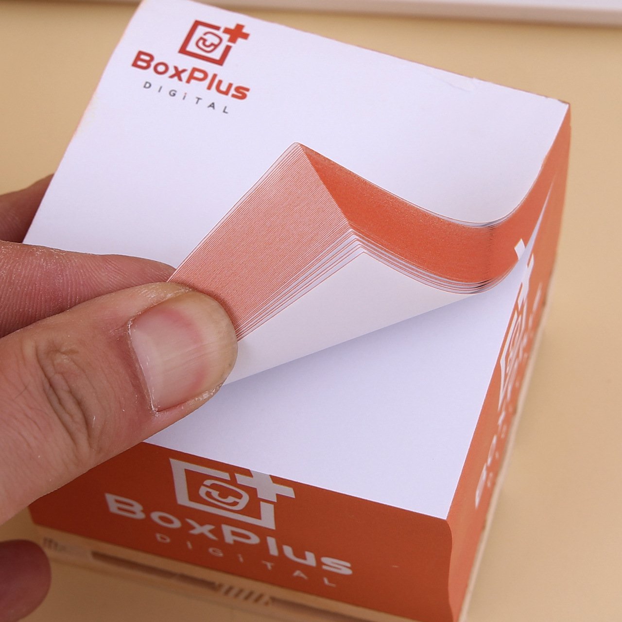 Custom Logo Paper 4 Side Printing Memo Cube Sticky Notes Memo Pad Cube Sticky Note With Wooden Pallet Sticky Notes Cube