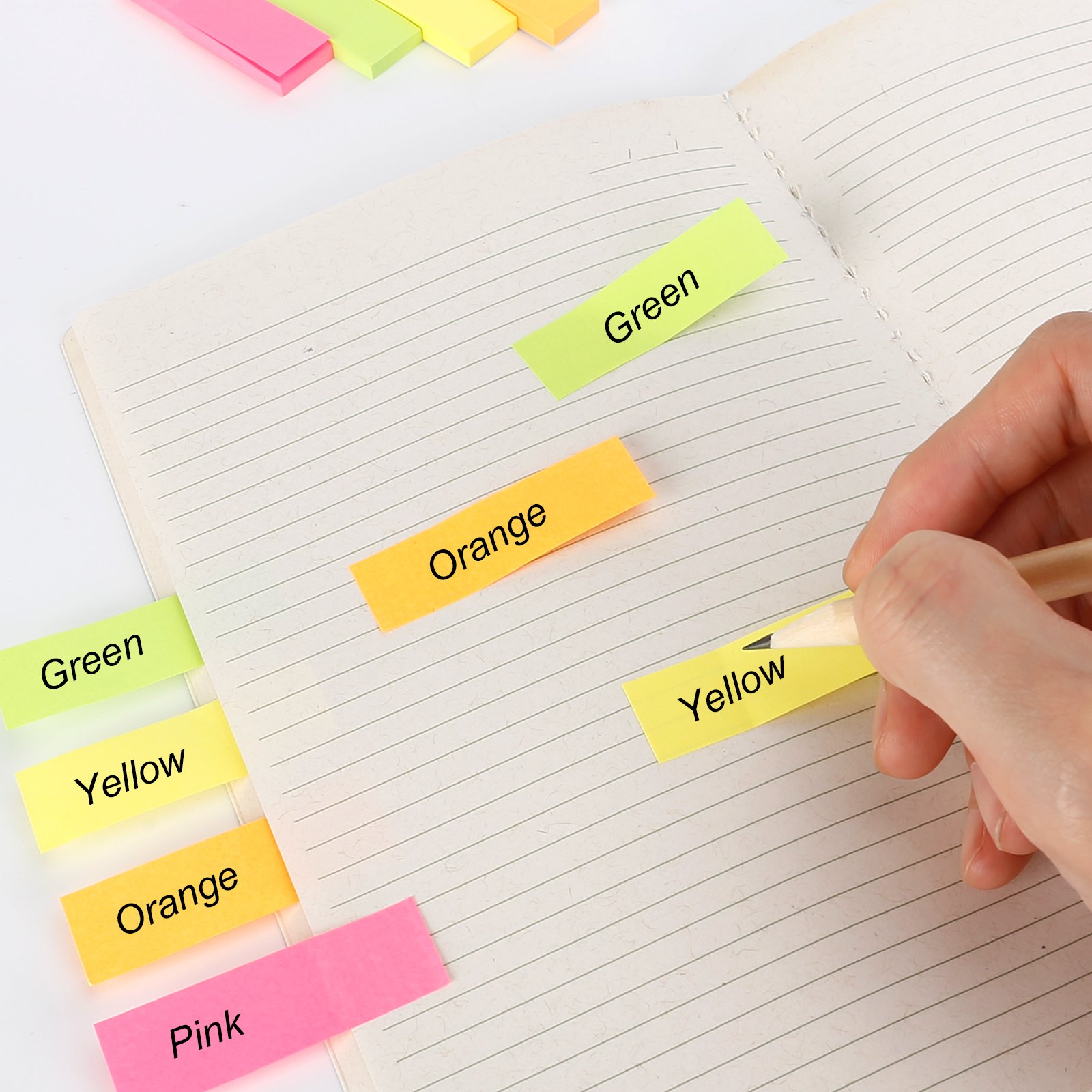 Eagle Memo 4-Color Sticky Note Paper 15x50mm Color Memo Stickers Office 4x40 Sheets Sticky Note Paper 3 Pack in Stock