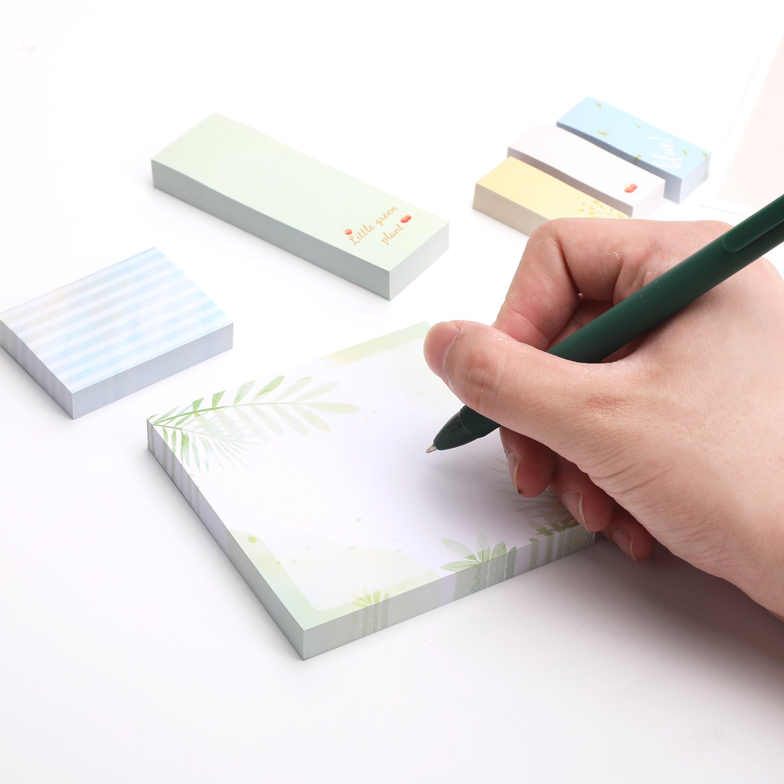 600 post stickers Cute foil notebook marker sticky notes pad stationery supplies memo pad with paper box
