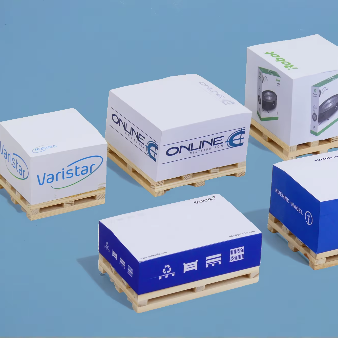 Custom Printing Sticky Notes Block With Your Own Logo Paper Cube Sticky Notes With Wooden Pallet Memo Pads Sticky Notes Cube