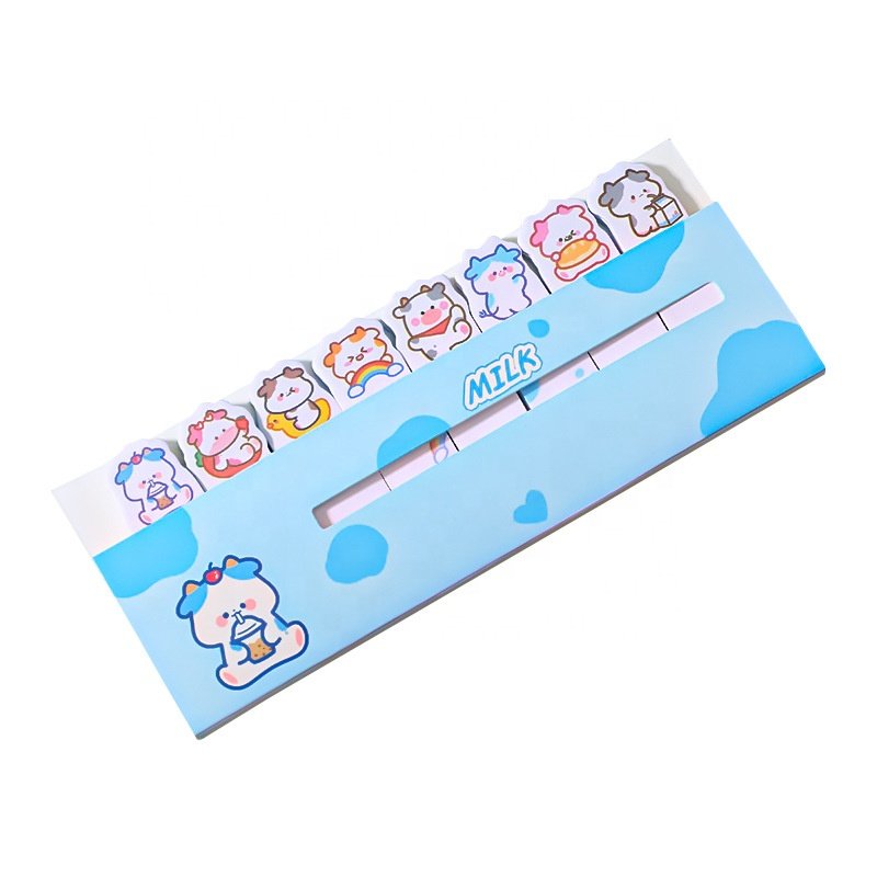 Cartoon kawaii animal printing memo pad school kids sticky notes custom set