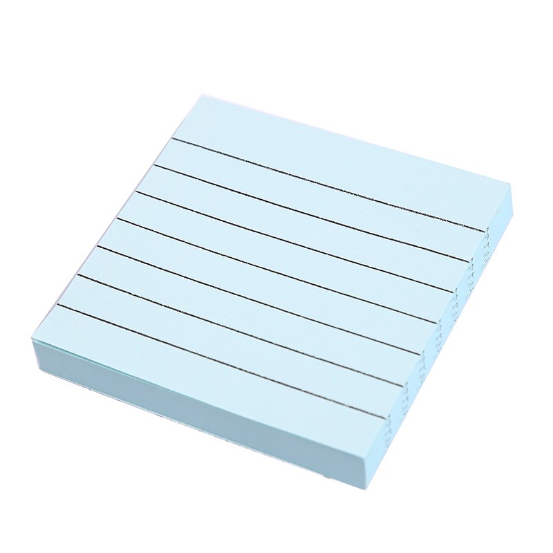 3*3inch Stationery strong stickiness Custom Pastel color Note Pad School colorful stripe Memo Pad Office Sticky Notes