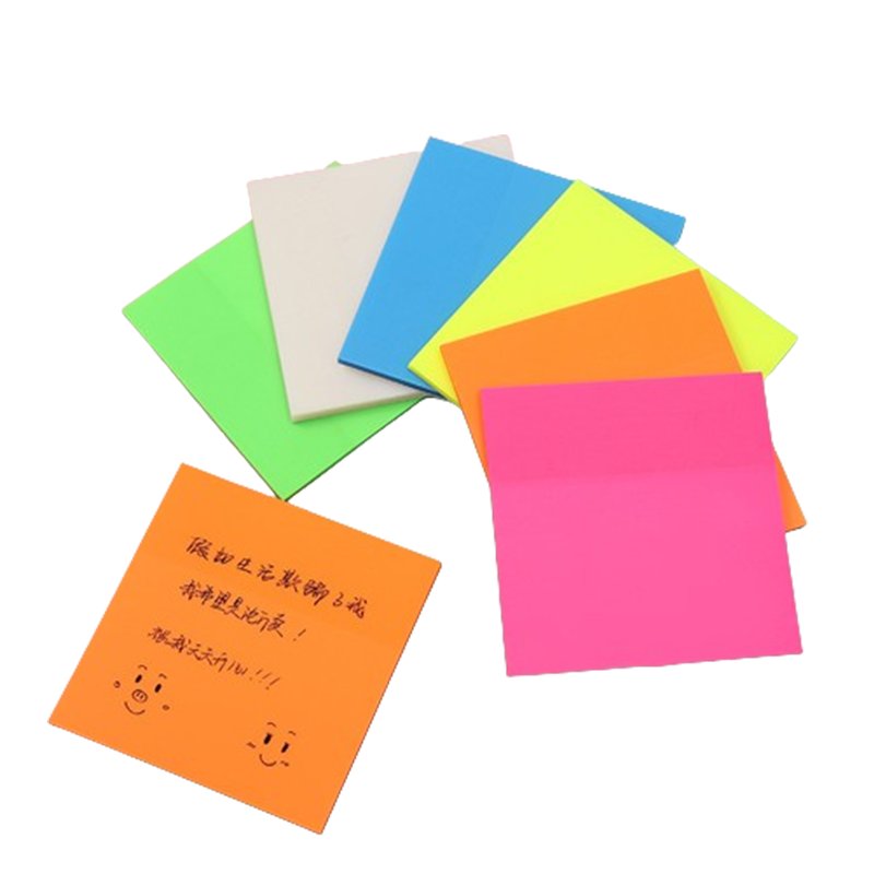 7.5*7.5cm 50sheets per pack Plastic Ins Style Simple N-time Color Transparent PET memo pads