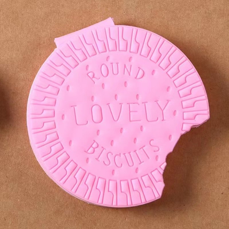 Fashion PVC chocolate cookie shaped notepad scented sticky notes.