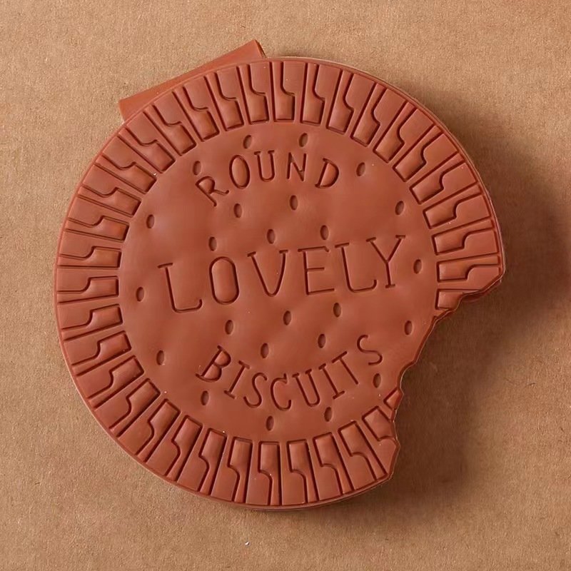 Fashion PVC chocolate cookie shaped notepad scented sticky notes.
