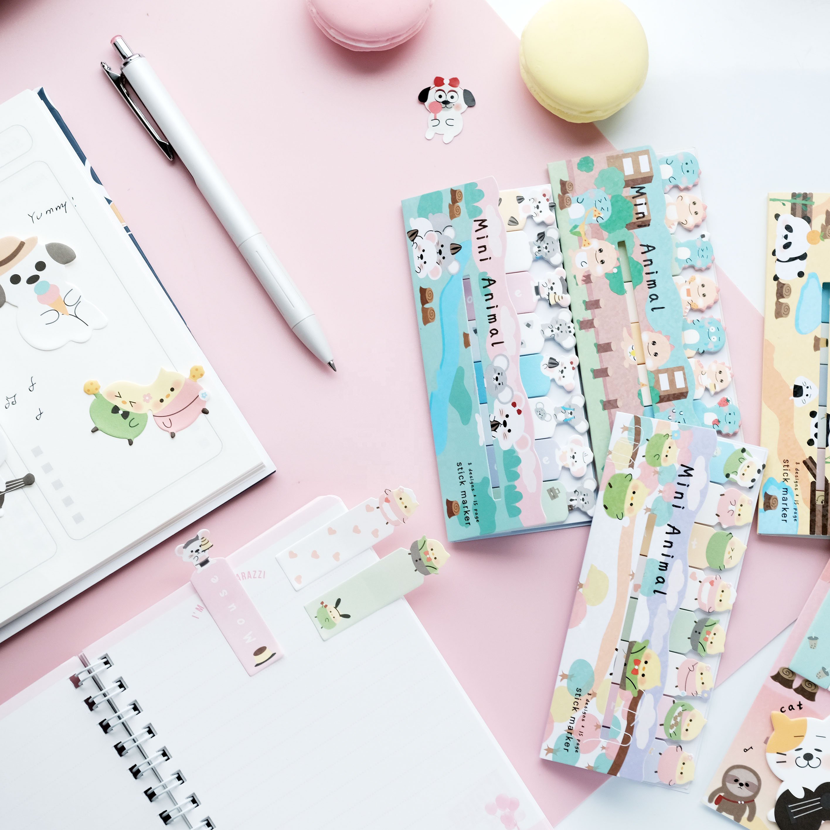 Cute Memo Note Memo Pad Kawaii Animal Self-Stick Note Pads Paper Index Bookmark Hot Sale Sticky Notes Pad
