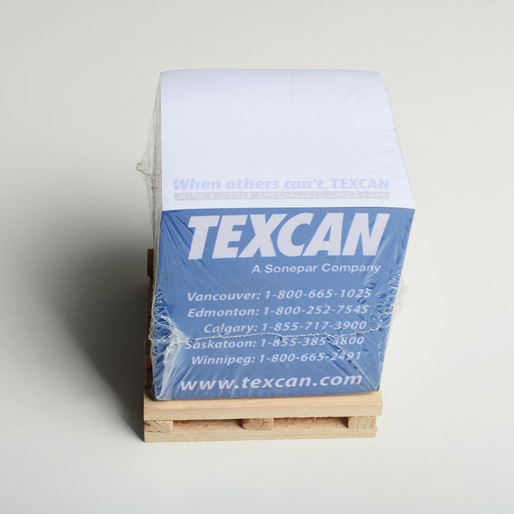 Promotional Paper Cube Memo Pad Personalized Wooden Pallet Sticky Notes with Logo