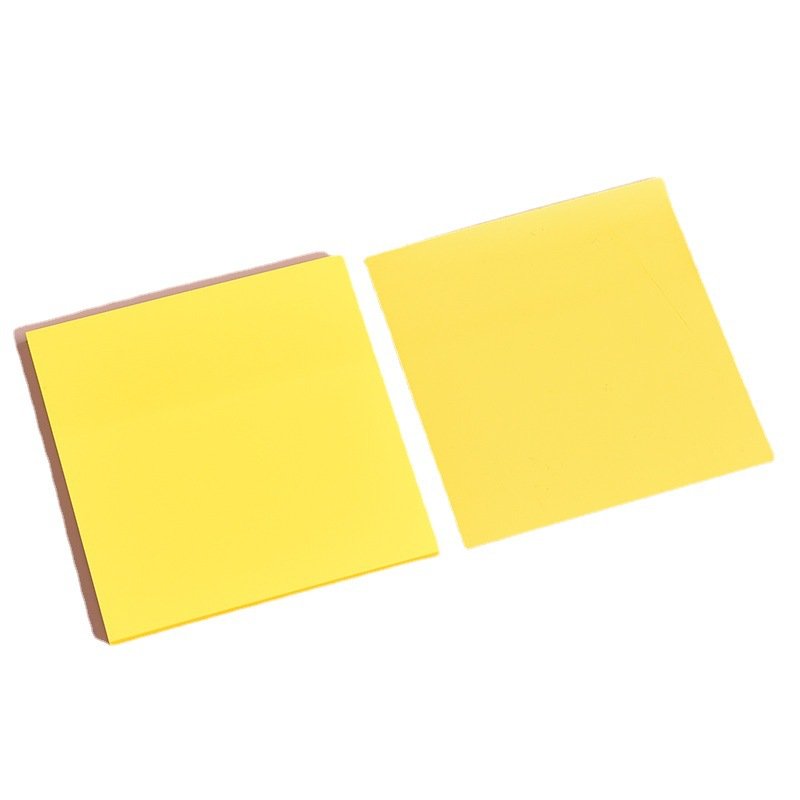 Custom Transparent PET Sticker Sticky Notes Notepad Fluorescent Colorful Clear Memo Pad Planner Customizable Planner Accessory