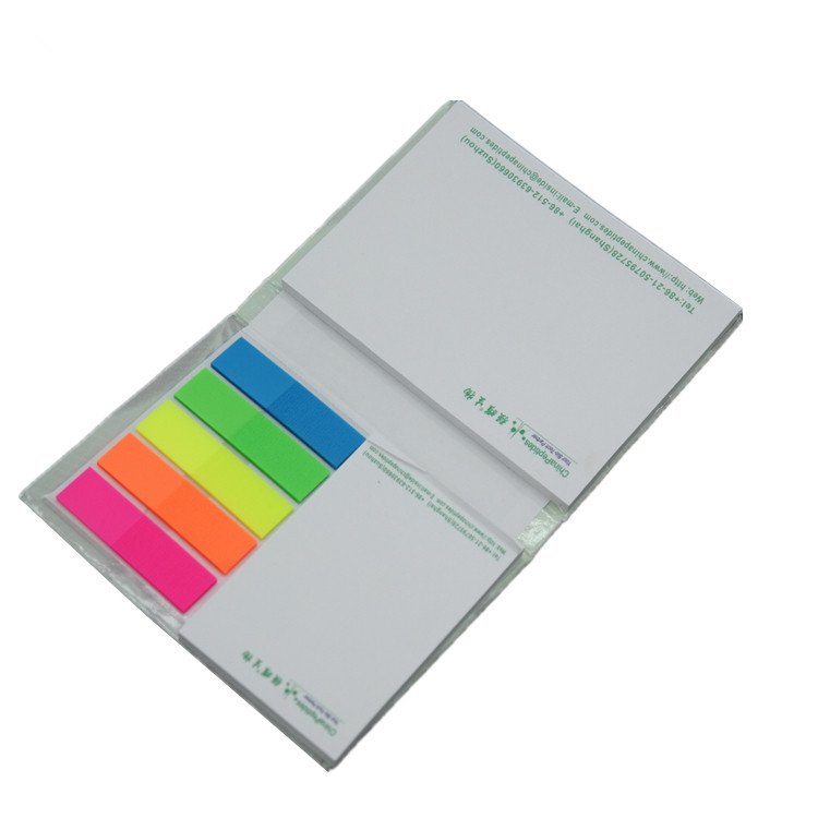 Oem Hard Cover Full Printed Self-adhesive Sticky Note Memo Pad for School
