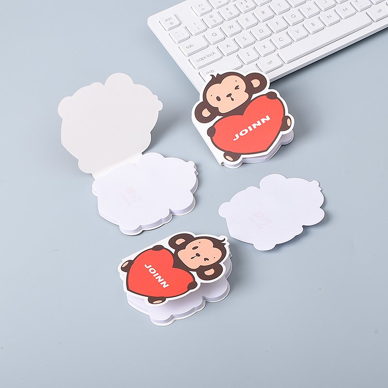 Promotional Gift Monkey Shaped Sticky Notes Customize Printing Sticky Notes with Logo