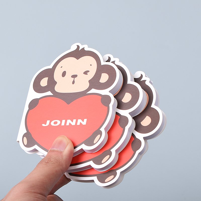 Promotional Gift Monkey Shaped Sticky Notes Customize Printing Sticky Notes with Logo