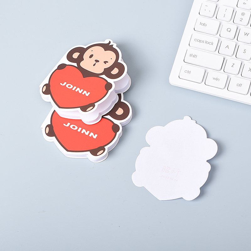 Promotional Gift Monkey Shaped Sticky Notes Customize Printing Sticky Notes with Logo
