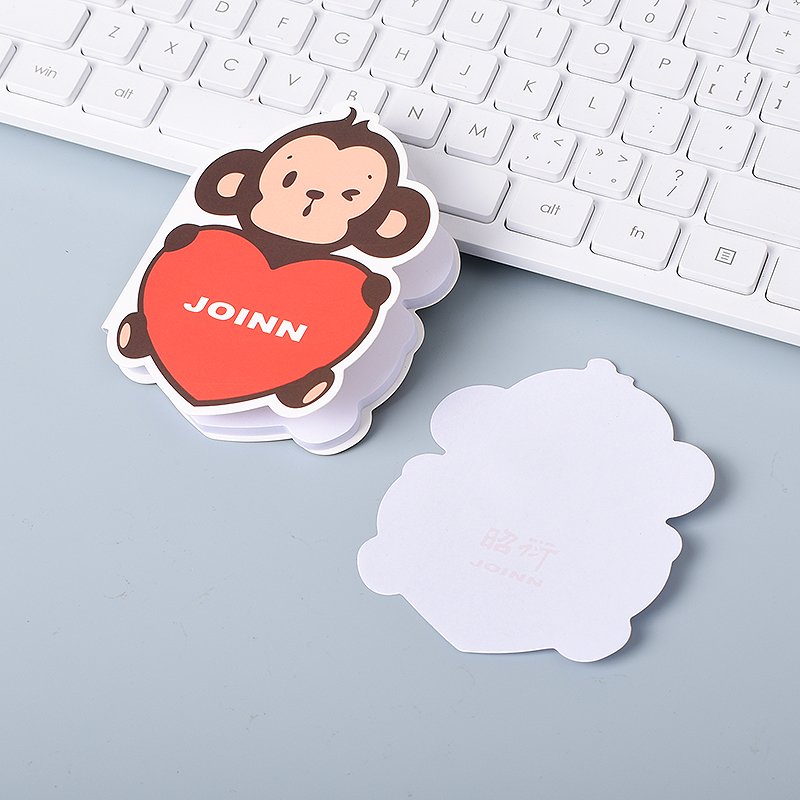 Promotional Gift Monkey Shaped Sticky Notes Customize Printing Sticky Notes with Logo
