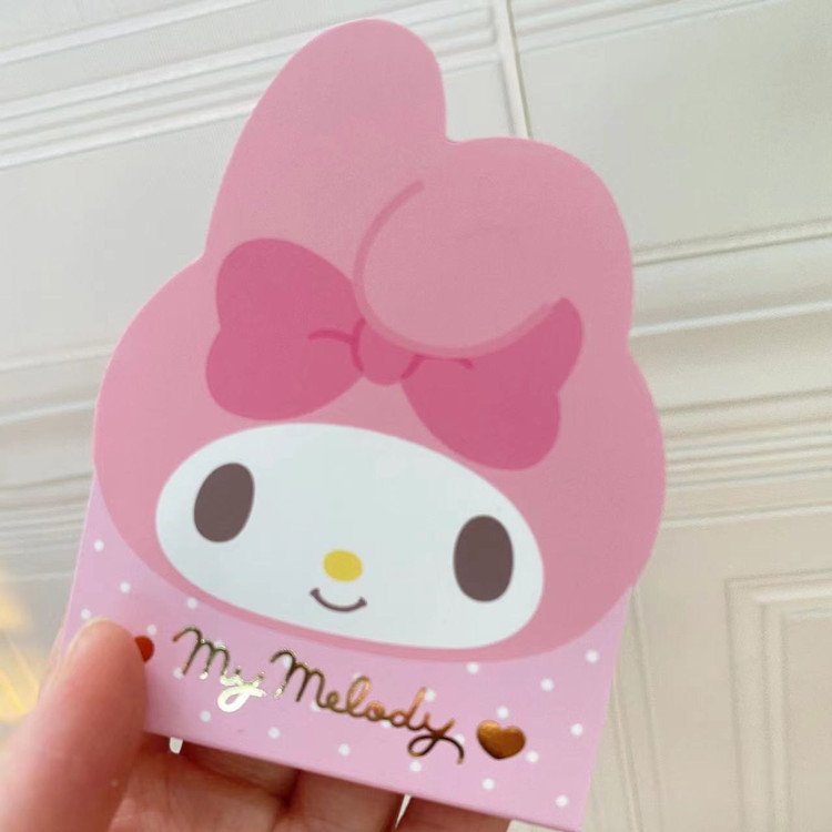 ST010 Wholesale kawaii Kuromi Melody notepad cartoon cute small Pochacco shape message book memo pads stationery