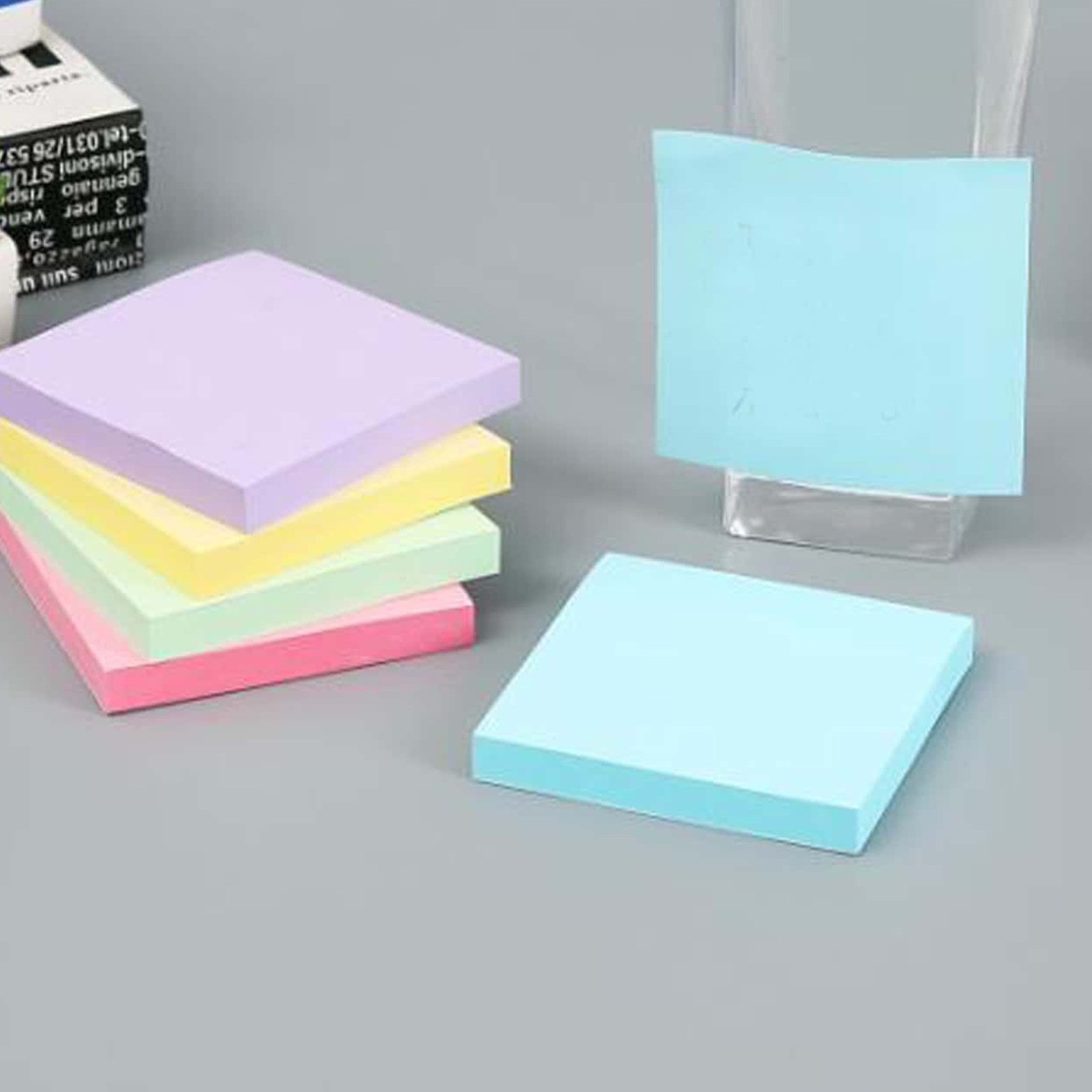 Custom 3x3'' Paper Sticky Notes Memo Pad Colorful Notepad Stationery Set School Supply