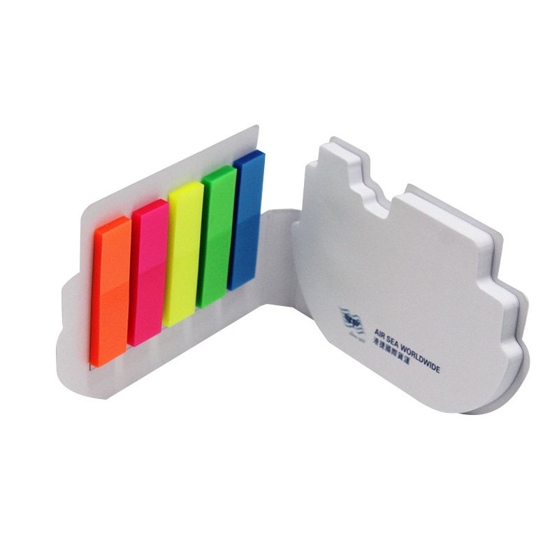 Creative Hard Shell Cover Memo Pad Cartoon Plane Ship Car Sticky Note Note Message Special Shape Sticky Note Set