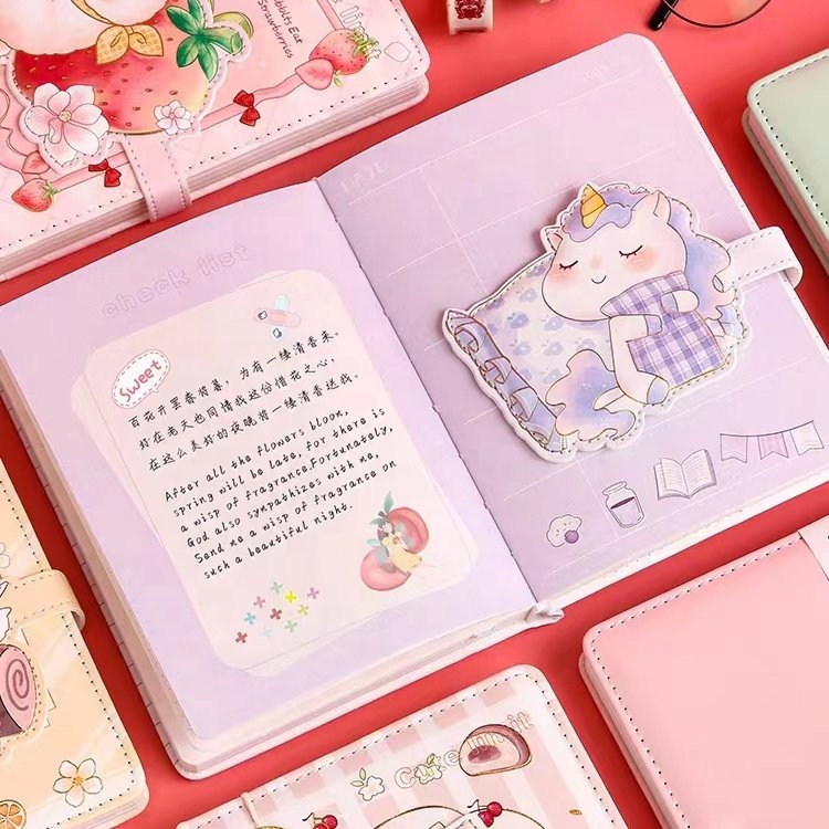 New Fashion Customizable Stickers School Supplies Fancy Notebooks Promotion Softcover Notebook With Logo