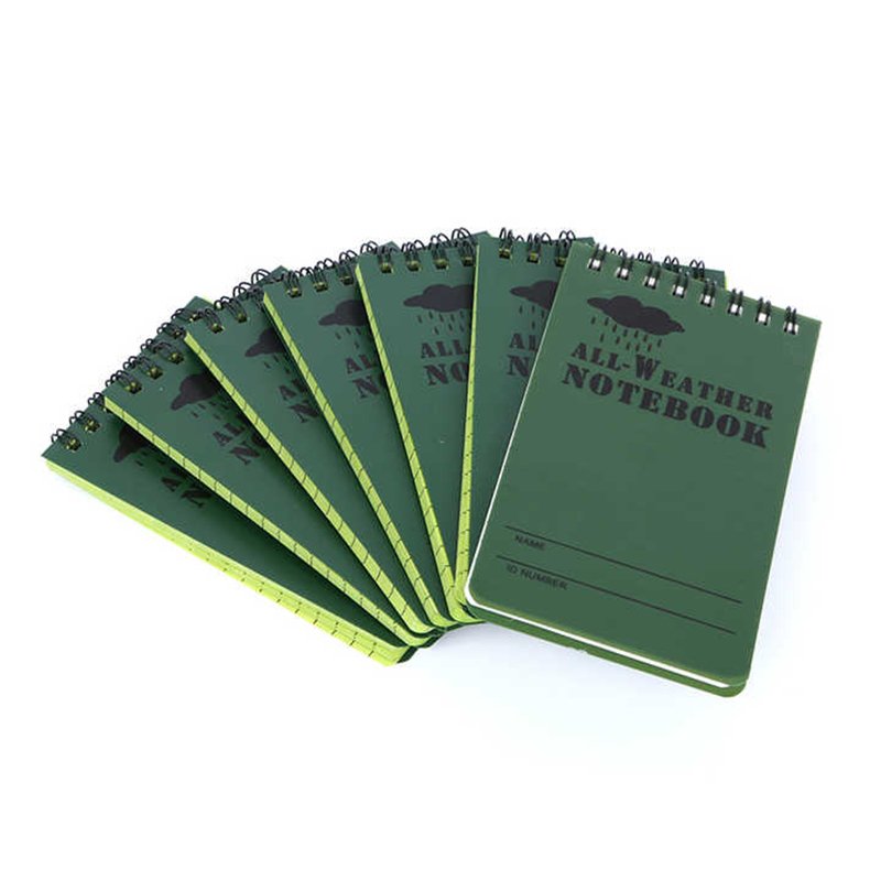 Hot Sale Customized Mini Spiral Notepad 3"x 5" All Weather Waterproof Pocket Notebook Custom Memo Pads
