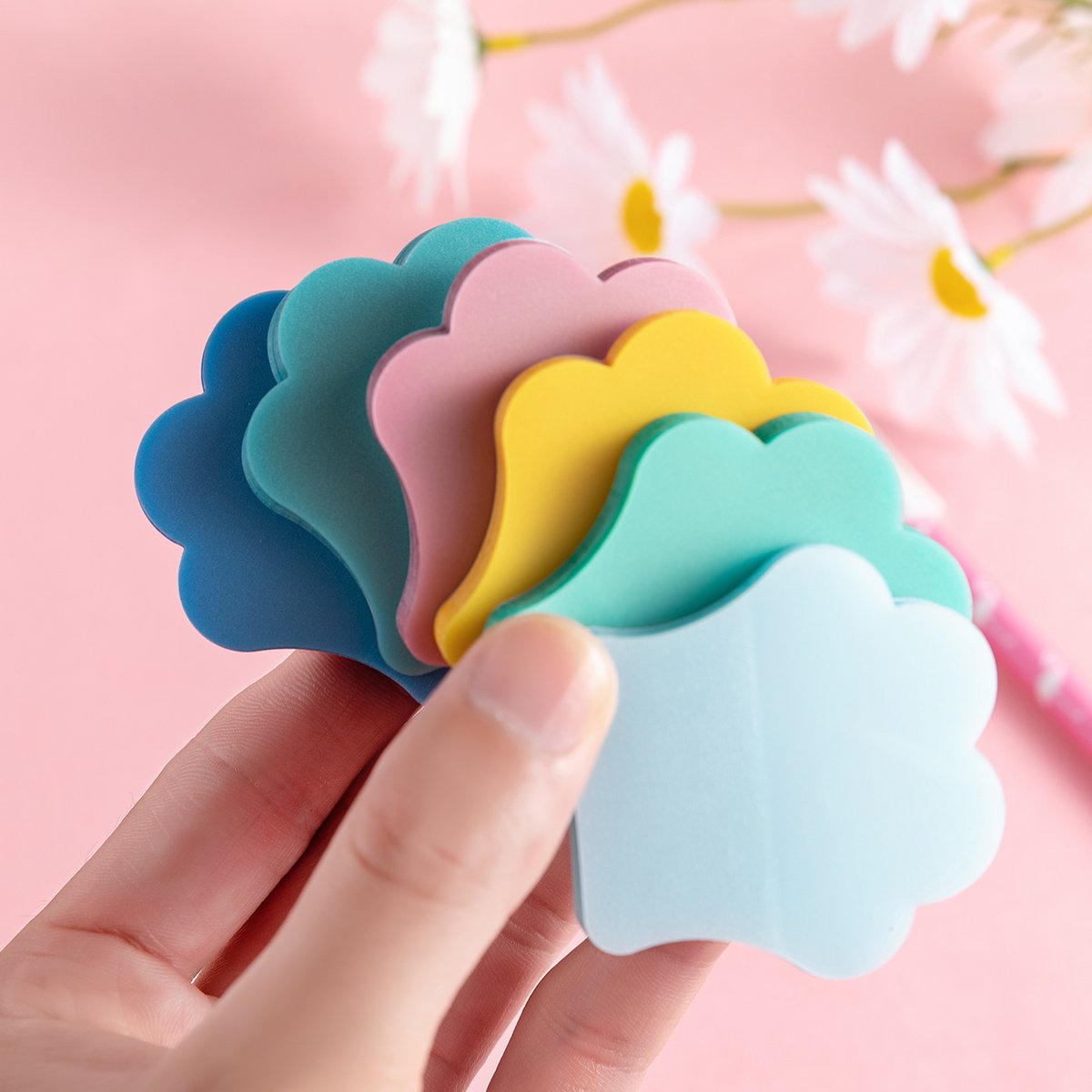 Transparent sticky notes small shining cute memo pad kawaii stationery cat paw school supplies