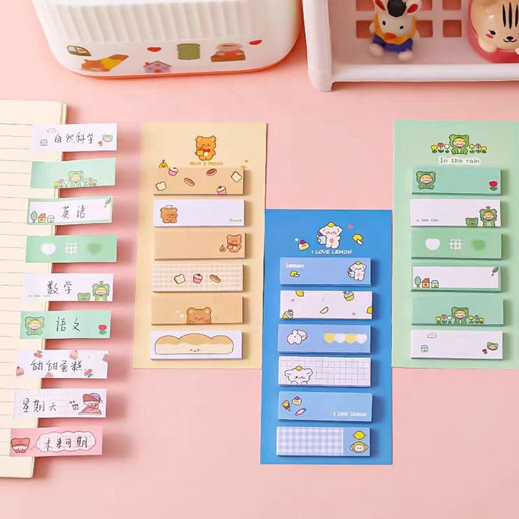 Unique Sticky Notes Customized Promotion Products Kawaii Cute Cartoon Sticky Note Memopad Sticky Note