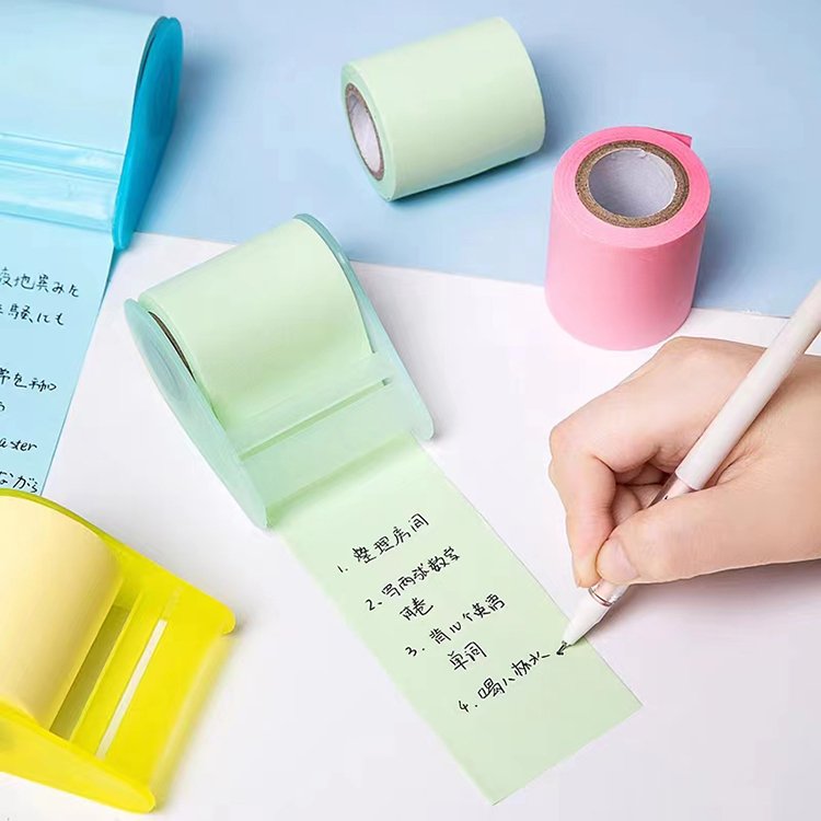 Wholesale Customizable Multi Color Sticky Note Promotional Removable Roller Sticky Note Paper Roll