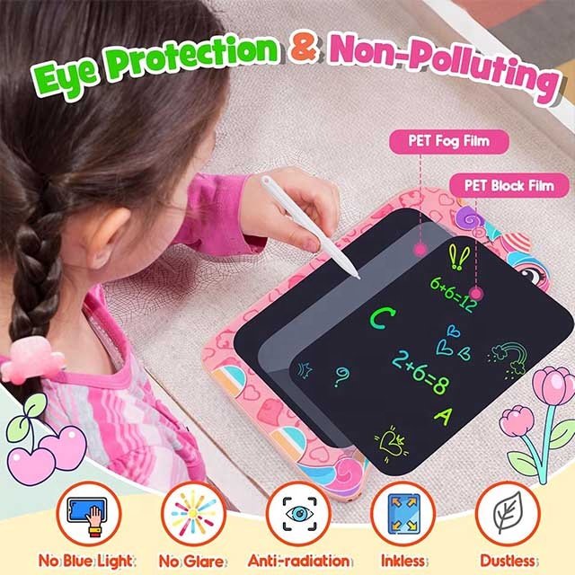 Unicorns Toys 8.5 Inch LCD Writing Tablet Erasable Doodle Board Mess Free Drawing Pad for Kids Toys for Birthday Christmas Gift