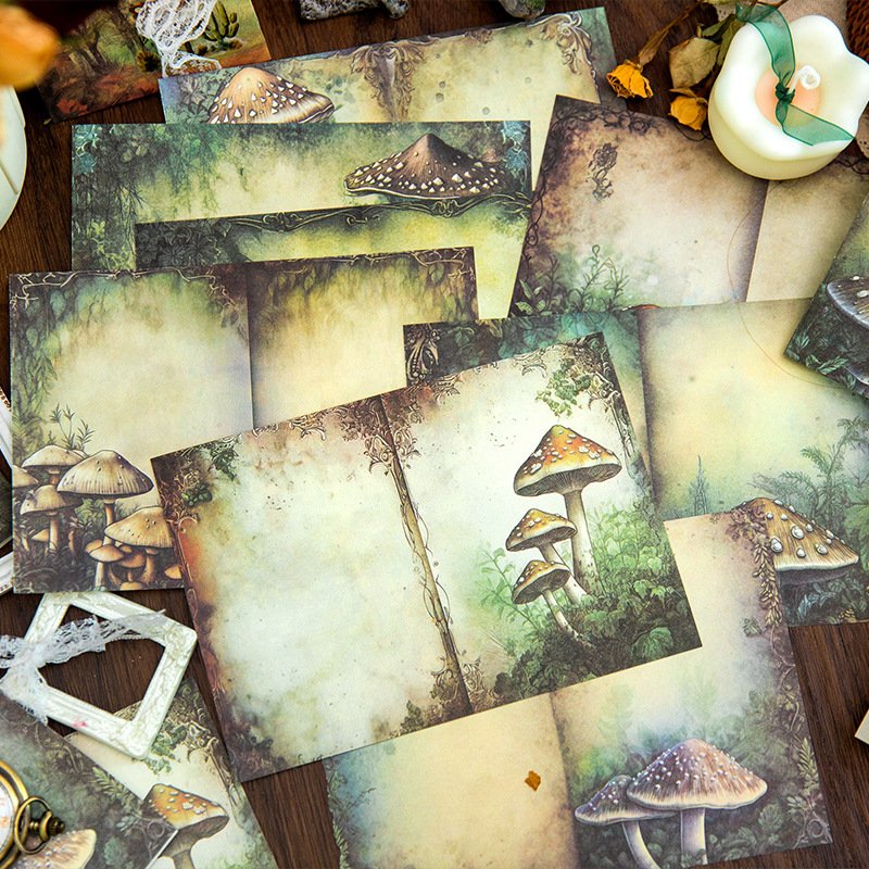 32 sheets/pack Material Paper Vintage Story Series Retro message Notepad Handheld Tent Decoration Material 6 options