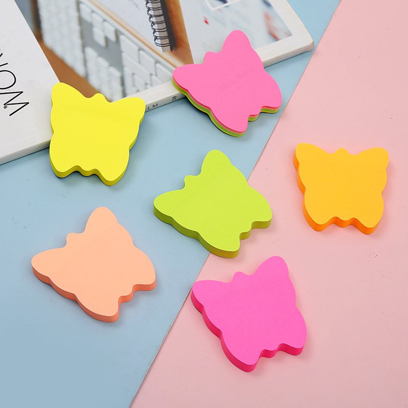 Bright Colorful Memo Pad Page Marker, Personalized Sticky Notes Bubble Shape for Note Taking Reminders Work study