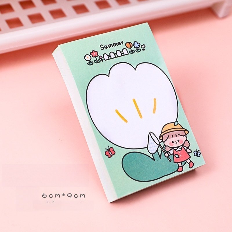 Cute Cartoon Sticky Notes Set Self-Stick Notes Pads Animal Divider Tabs Bundle Writing Memo Pads School Office Supplies