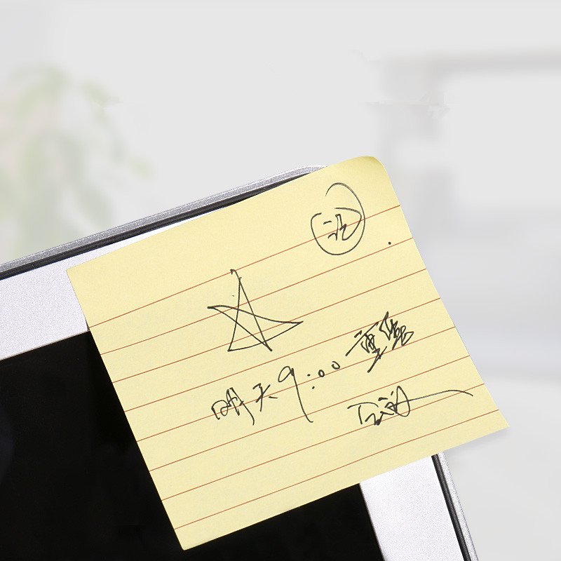 Memo pad sticky notes colorful square lined kraft paper office meeting note paper