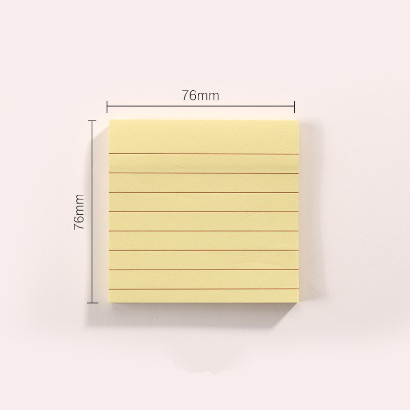 Memo pad sticky notes colorful square lined kraft paper office meeting note paper