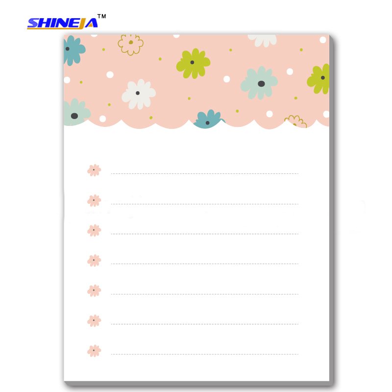 Promotional good quality self-adhesive custom printed sticky notes in memo pad style