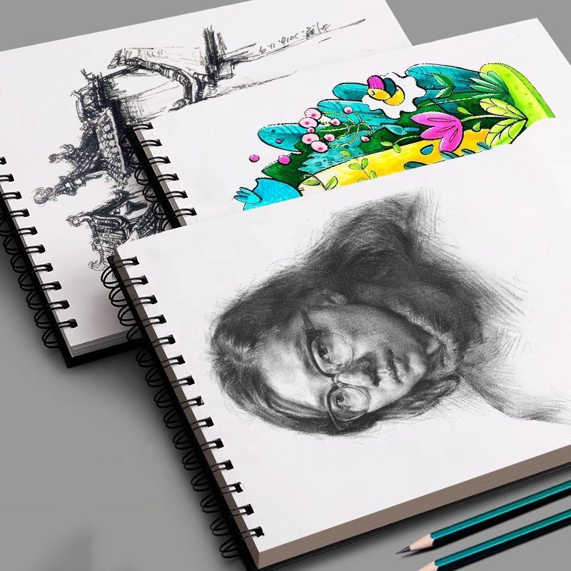 Custom Paper Memo Pad Sketchbook Spiral Bound Sketch Pad Sheets Ideal For Drawing Painting Sticky Notes Pad
