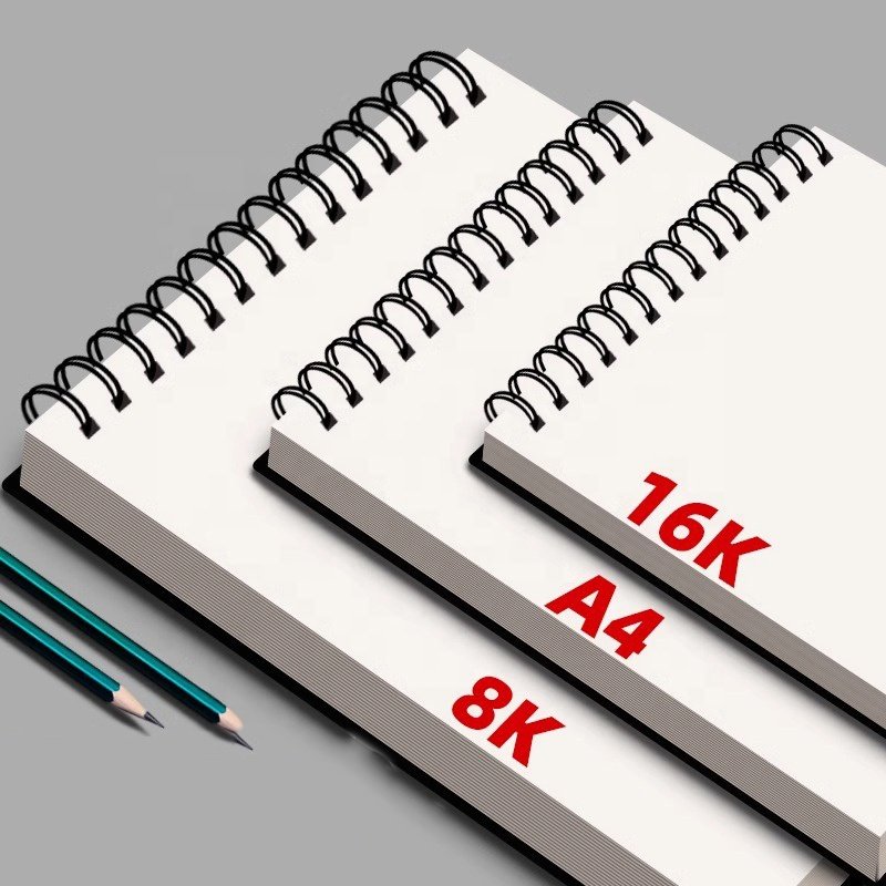 Custom Paper Memo Pad Sketchbook Spiral Bound Sketch Pad Sheets Ideal For Drawing Painting Sticky Notes Pad