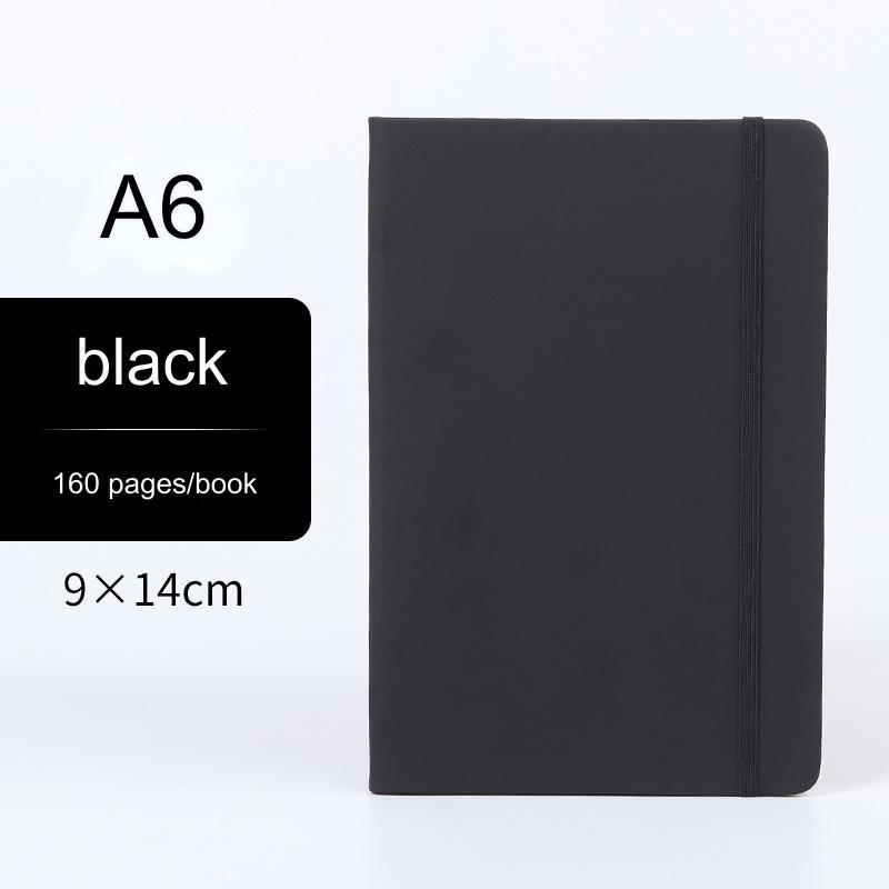 Customized Logo Promotional Business Gifts PU Leather Hardcover Journal Notebooks A5 A6 Students Binding Diary Journal Notebook