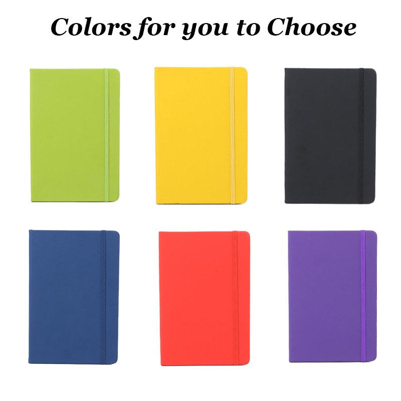 Customized Logo Promotional Business Gifts PU Leather Hardcover Journal Notebooks A5 A6 Students Binding Diary Journal Notebook