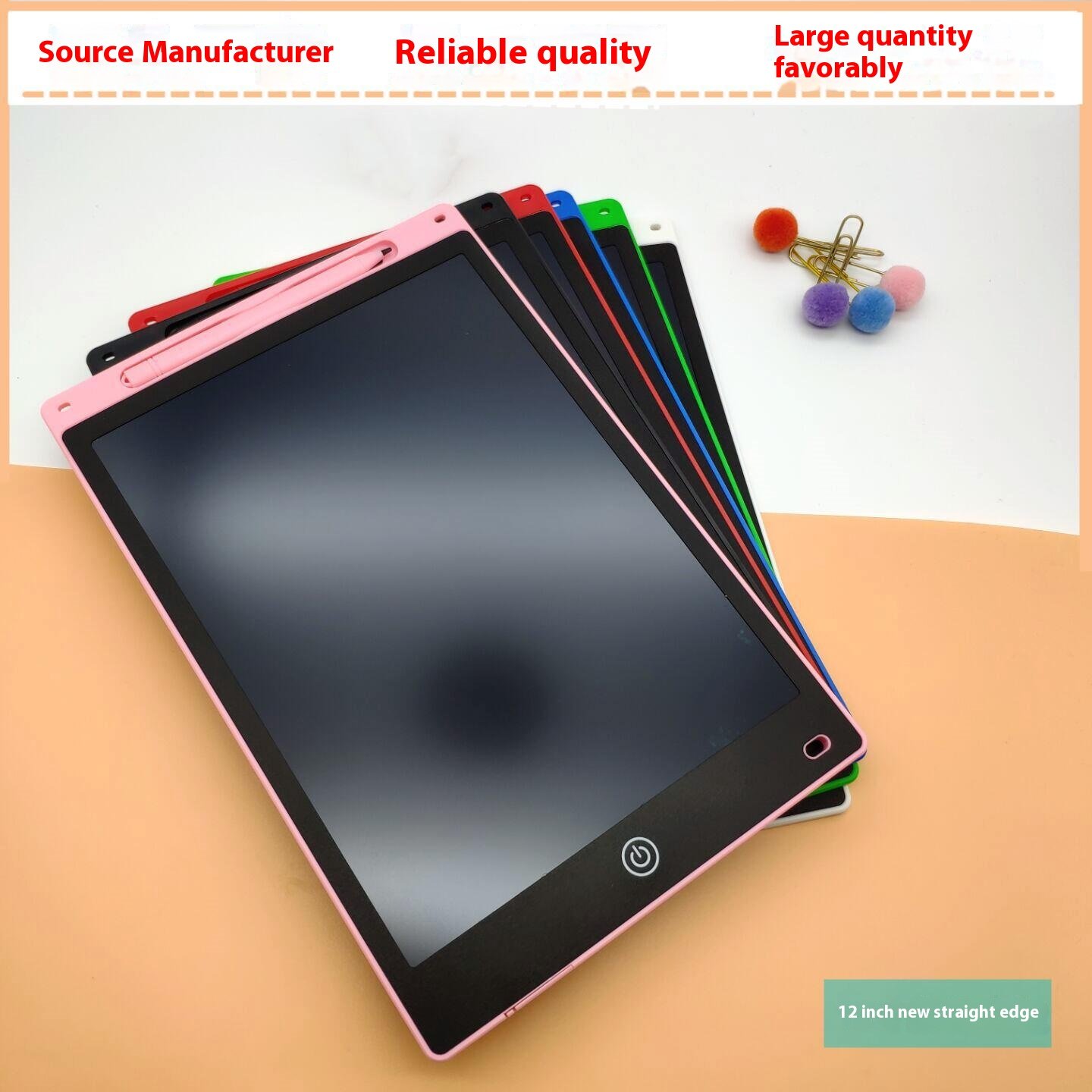 ABLE notepad 12 inch LCD handwriting board single color drawing board Custom stationery lcd writing pad 12 inch
