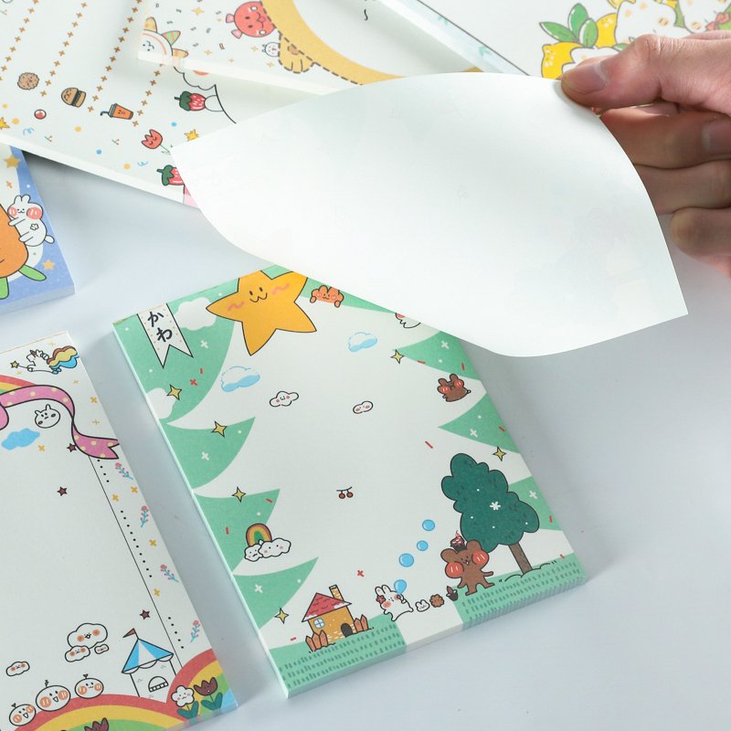 Office Accessories Paper Memo Pad School Supply Kawaii Stationery Papeleria Tear Off