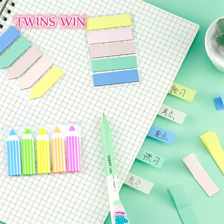 Kawaii Colorful Paper Writing Tablet Promotion Cheap Memo Notepads Office School Stationery Self-adhesive Sticky Notes 1685