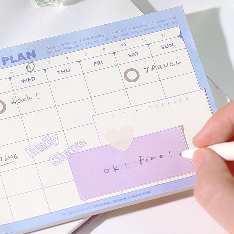 Hot Simple note paper cartoon cute student supplies creative paste memo pad message note