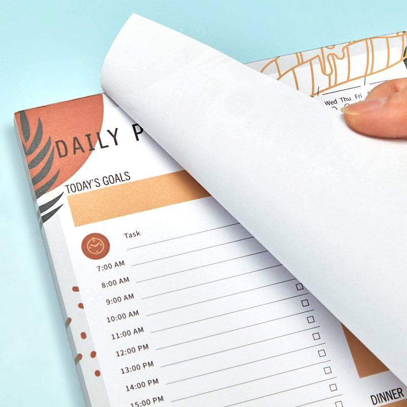 High Quality Cheap Custom Personalized Printing Tear-off Calendar Notepad Personalized Notepads To Do List Memo Note pad