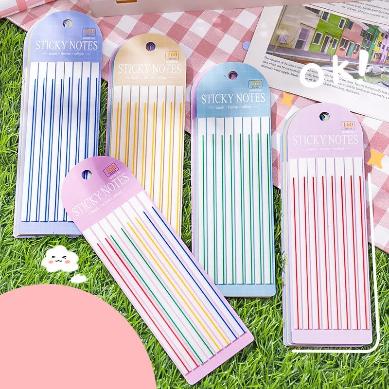 New Arrivals PET Transparent Sticky Notes Clear Sticky Notes Promotional Bookmarks for Students