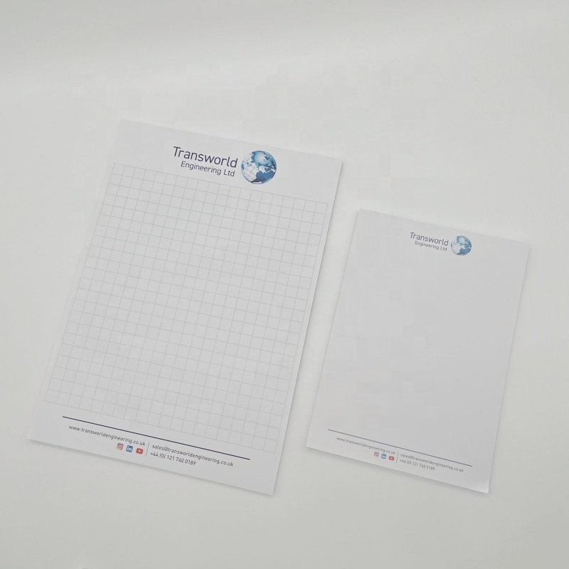 High Quality Promotional Used A4 A5 Size Memo Notepads Custom Printing Stationery Paper Writing Notedpad