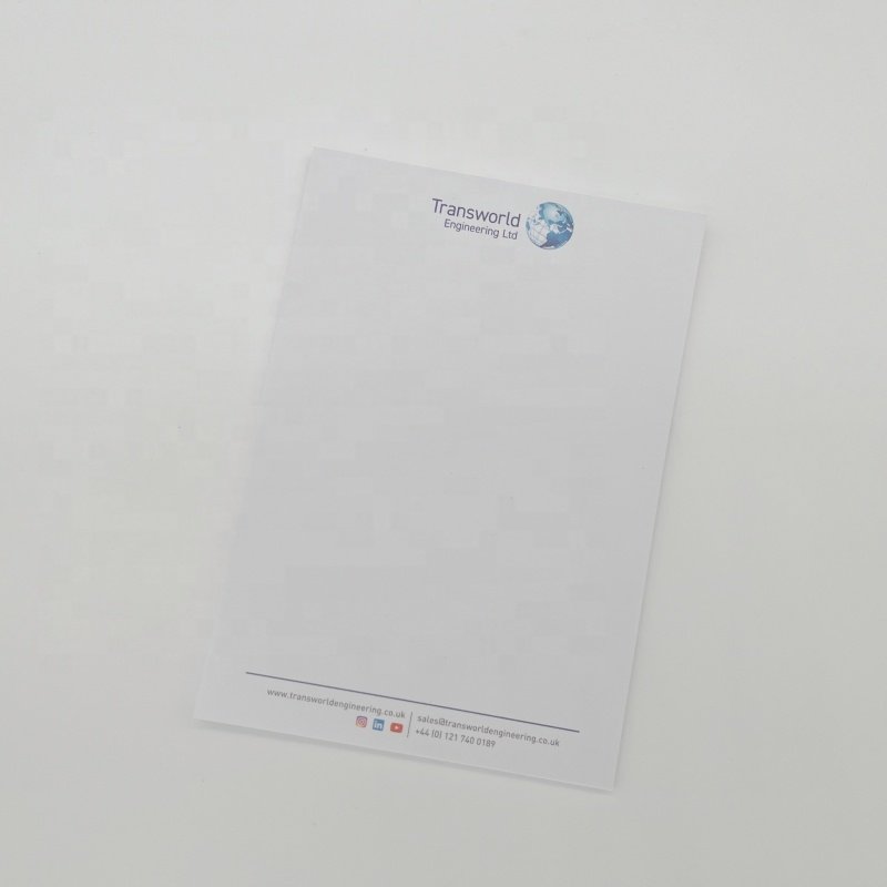High Quality Promotional Used A4 A5 Size Memo Notepads Custom Printing Stationery Paper Writing Notedpad