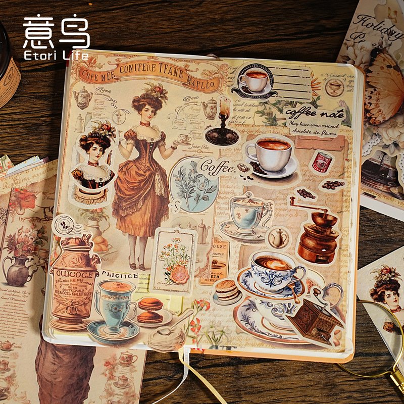 12pcs/pack Vegetable Paper Holiday Fragments Series Korean Light Retro Handbook Decoration Base Paper
