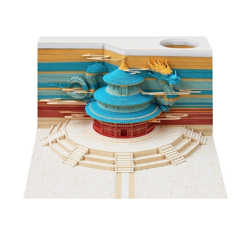 DIY Creative Japan Craft Note Paper Art Building 3D Memo Pad Sticky Notes