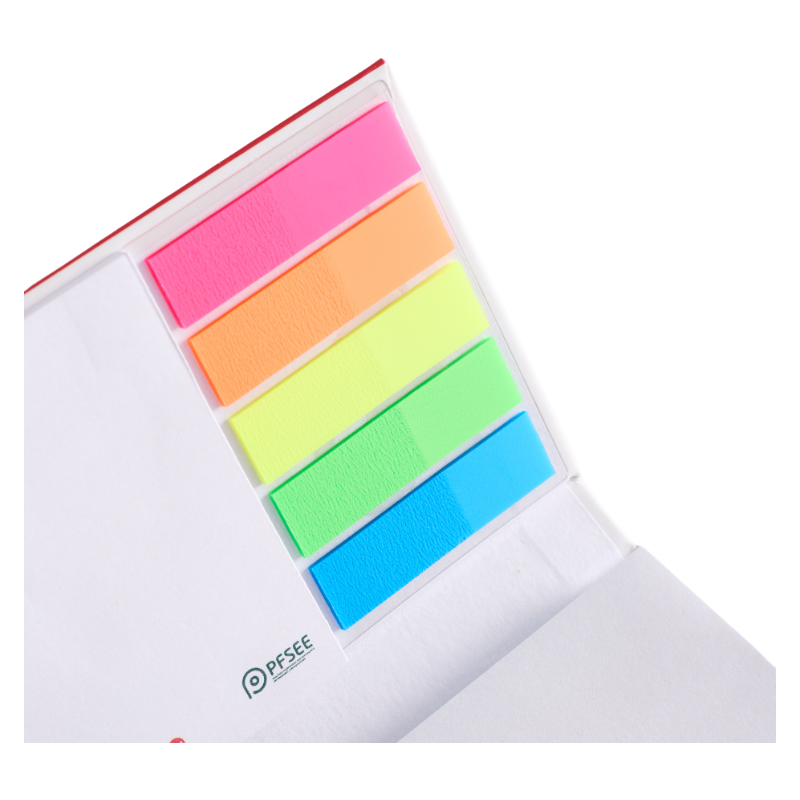 Promotional Customized Note Pad Paper Stickers index Rectangular Desktop Sticky Note Set Leather Box Memo Pad With Custom Logo